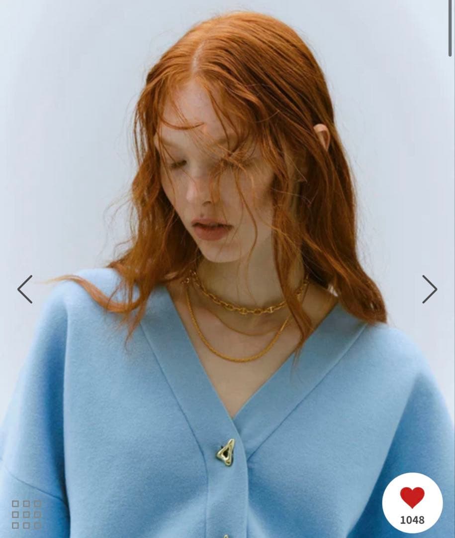 t*y様 ADAM ET ROPÉ FEMME トライアングルボタンミドルカーデ