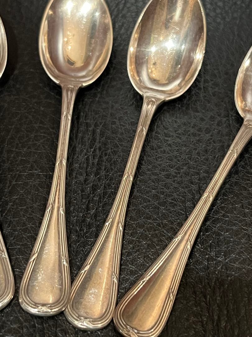 ピュイフォルカ　純銀製　950 フランス　アンティーク　5本セット　スプーン