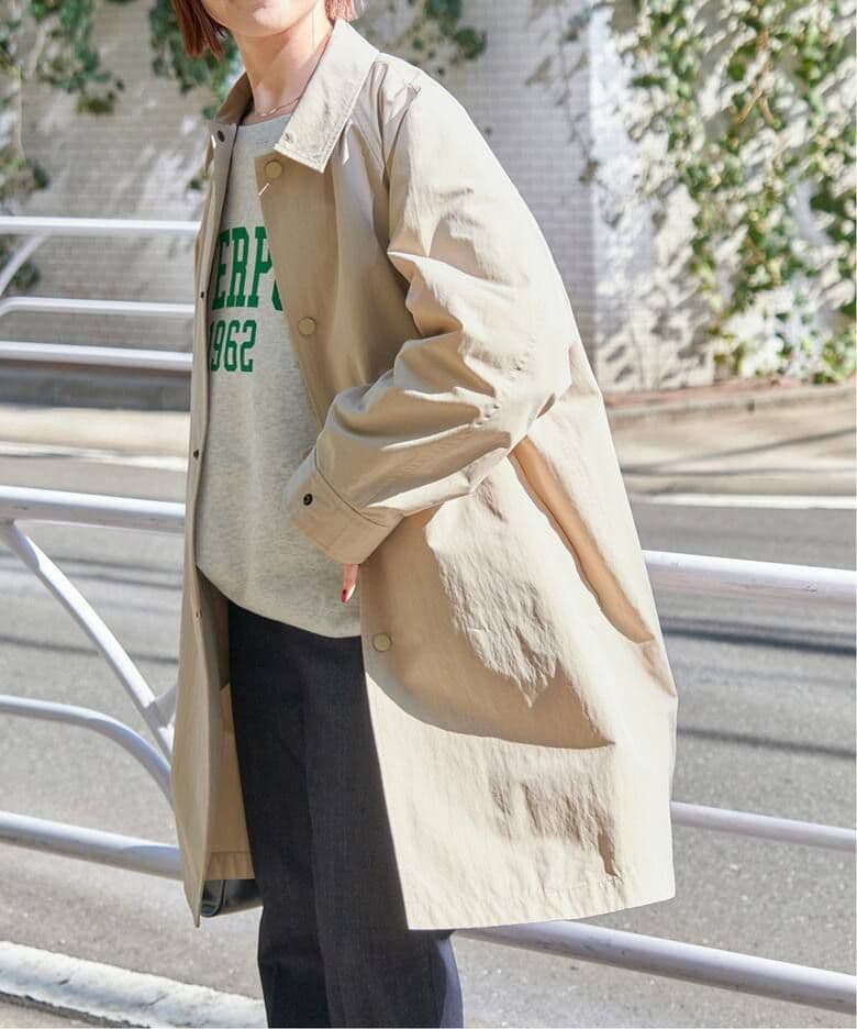 ☆【完売品】Spick&Span C/Nyステンカラーテントコート ベージュ38