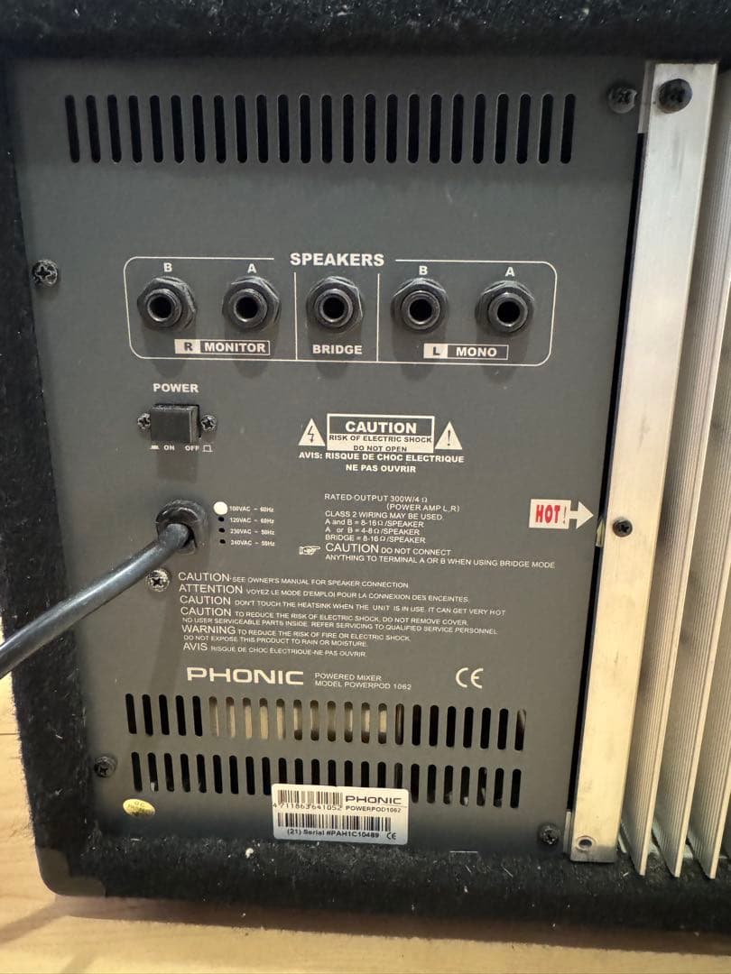 送料込みPHONIC Power POD 1062 パワードミキサー