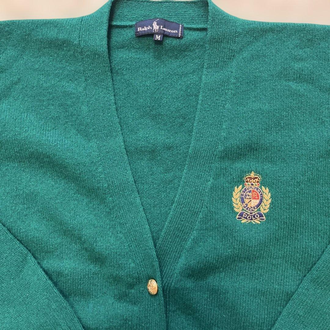 Ralph Lauren グリーン カーディガン Mサイズ