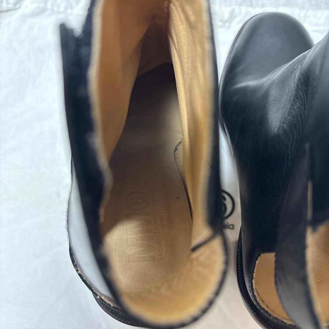 MM6 Maison Margiela レザー　アンクルブーツ　ブラック　36