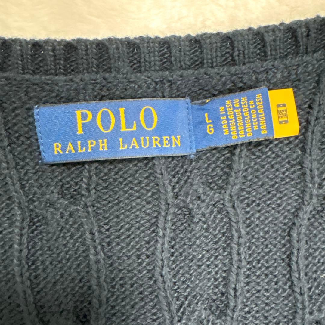 POLO Rlaph Lauren ケーブルニット ベストLG