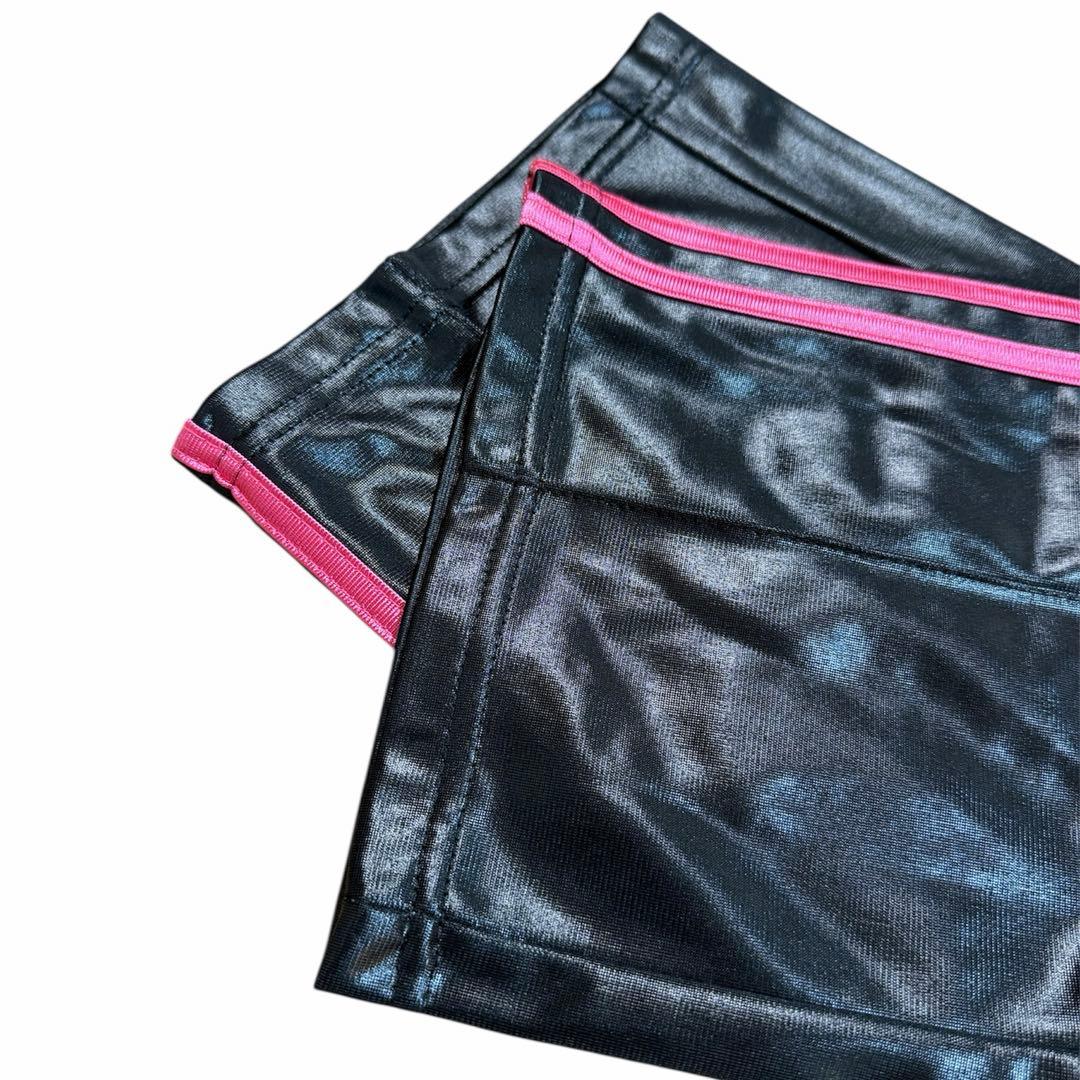 【希少】アディダス　CHILE62 セットアップ　黒×ピンク ジャージ　レザー
