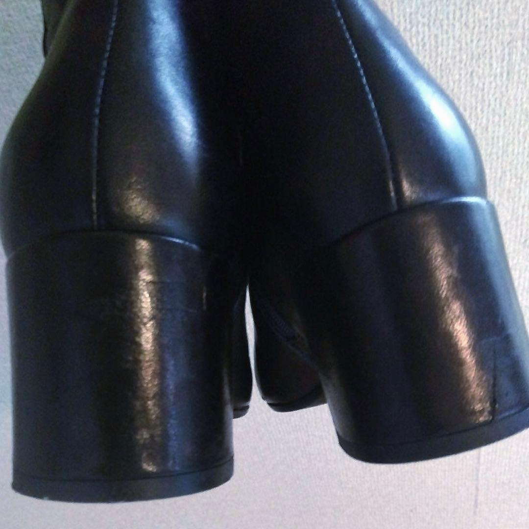 FABIO RUSCONI ショートブーツ39 BLACK