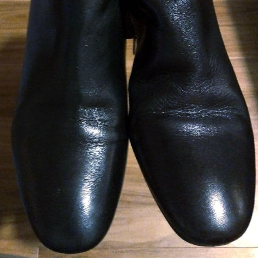 FABIO RUSCONI ショートブーツ39 BLACK