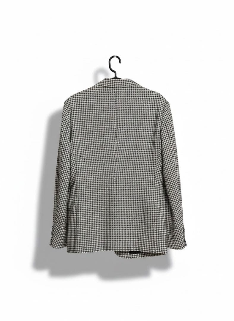 【極美品】ユナイテッドアローズ 千鳥　綿絹テーラードジャケット　50 メンズ