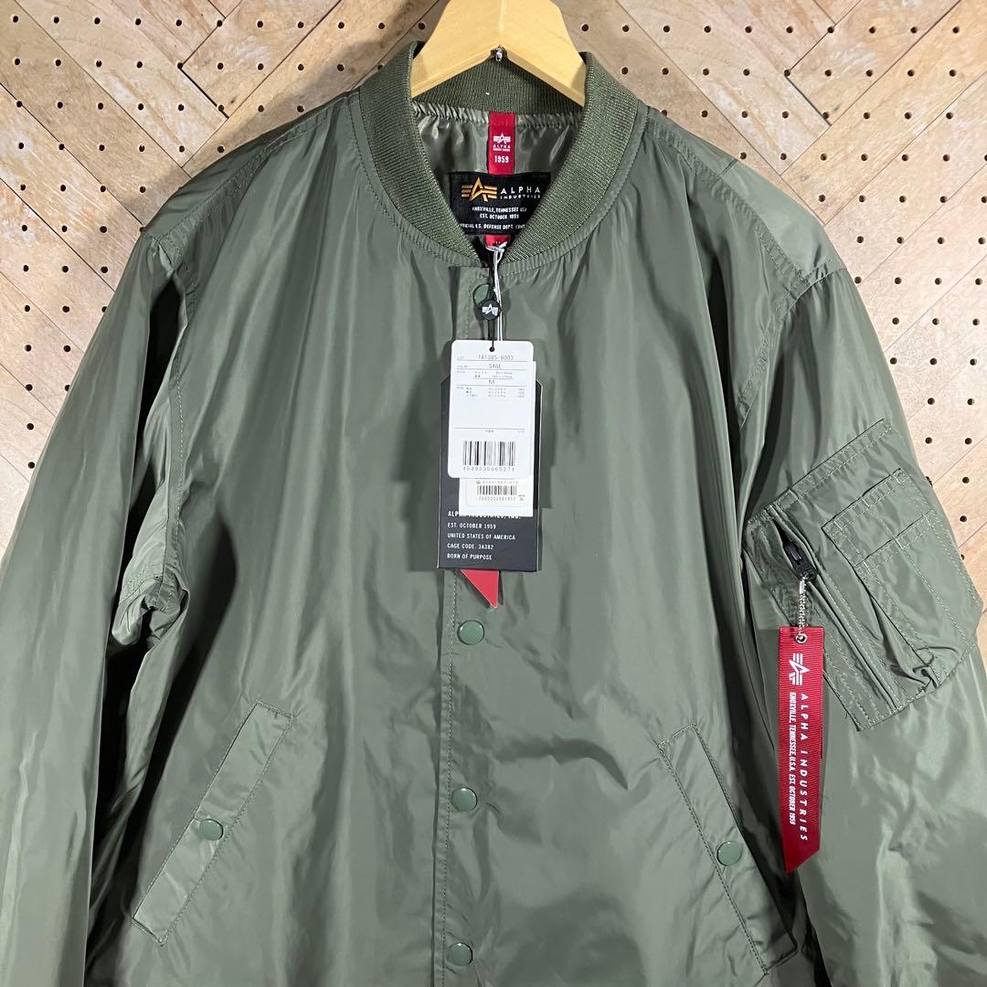 新品 ALPHA INDUSTRIES MA-1 コーチジャケット オリーブ