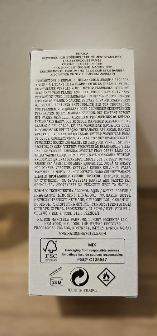 香水(男性用) Maison Margiela REPLICA At the Barbers