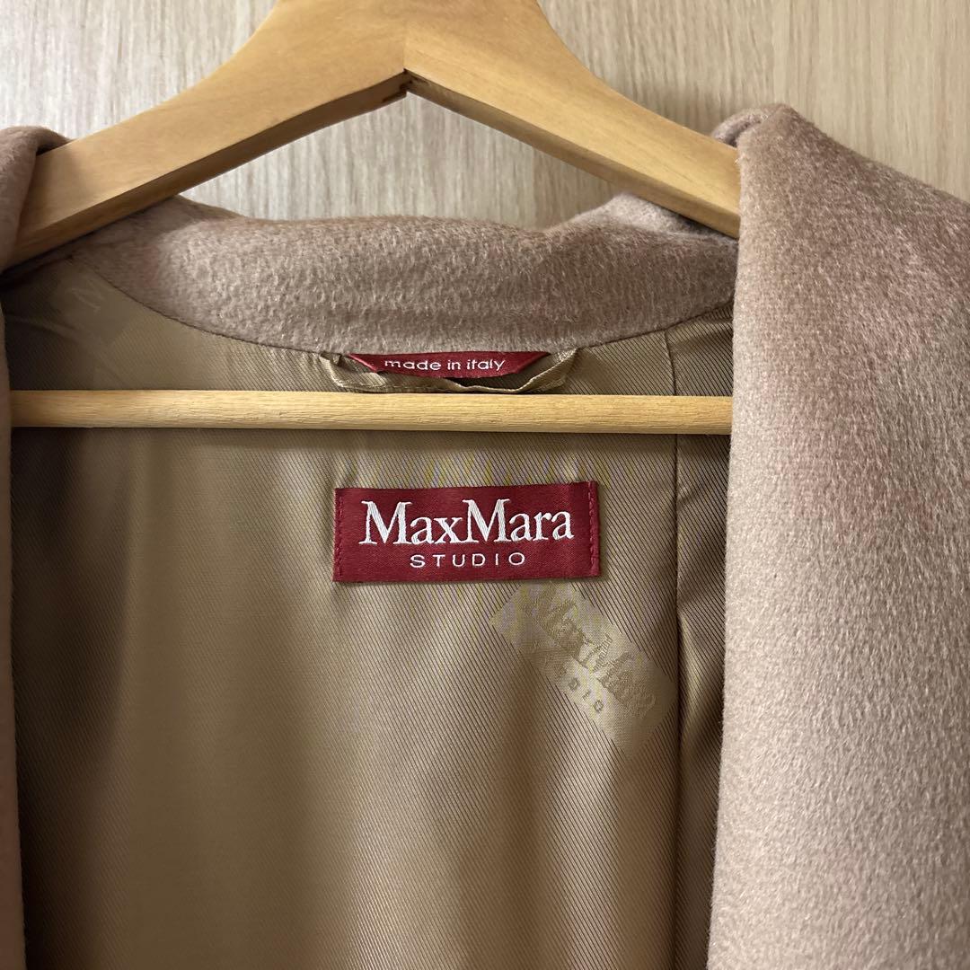 美品　MaxMara ベージュ ロングコート