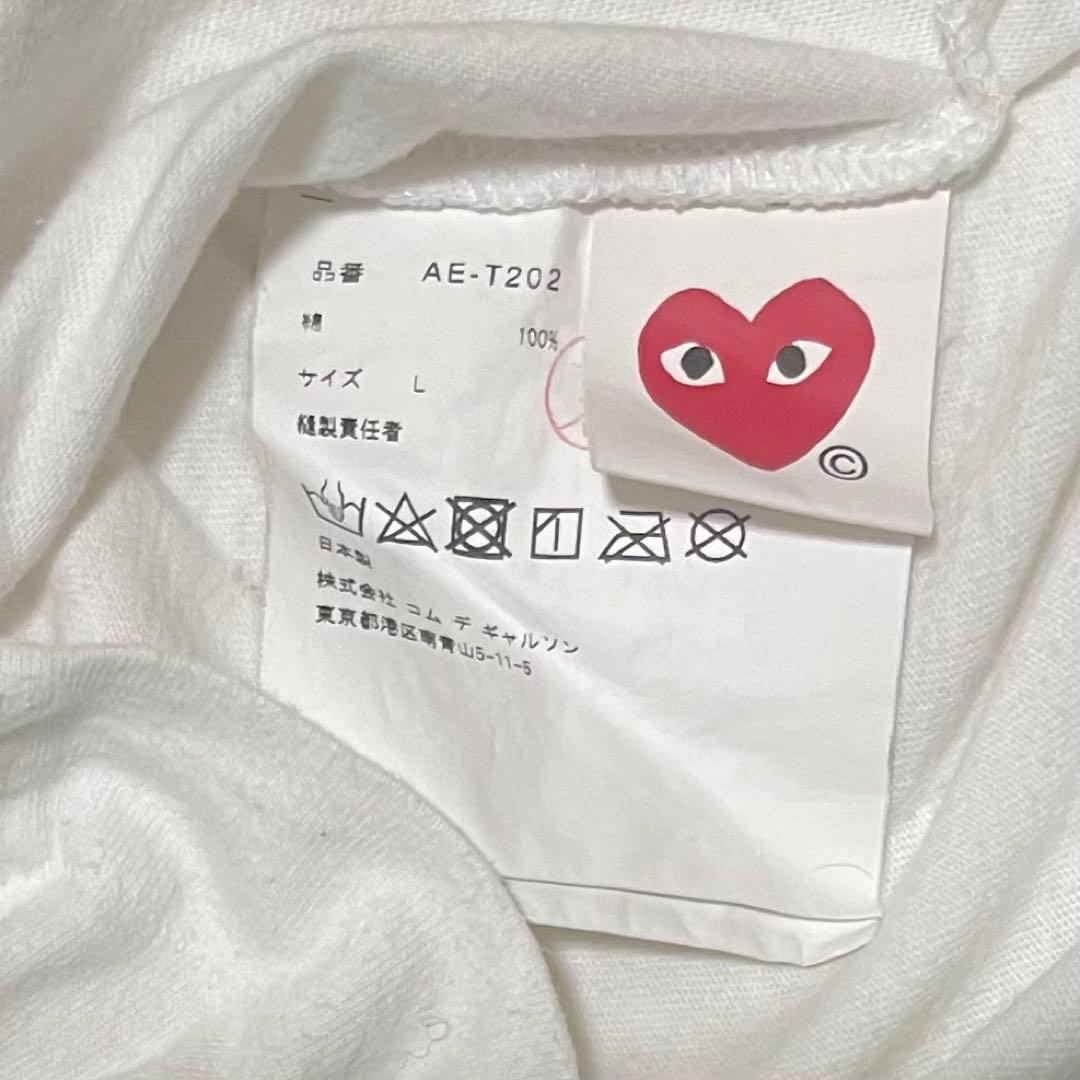 美品✨プレイコムデギャルソン x ザ ノース フェイス Tシャツ　ハートロゴ　L