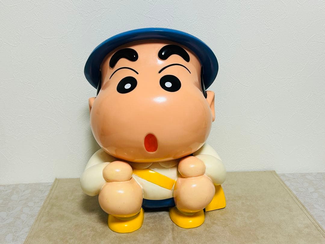 クレヨンしんちゃん でっかい貯金箱 貯金箱 大きい ソフビ