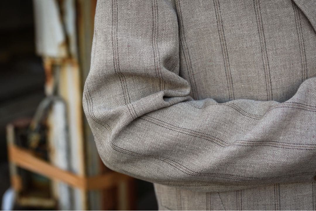 AURALEE LINEN WOOL SILK SHARK SKINセットアップ