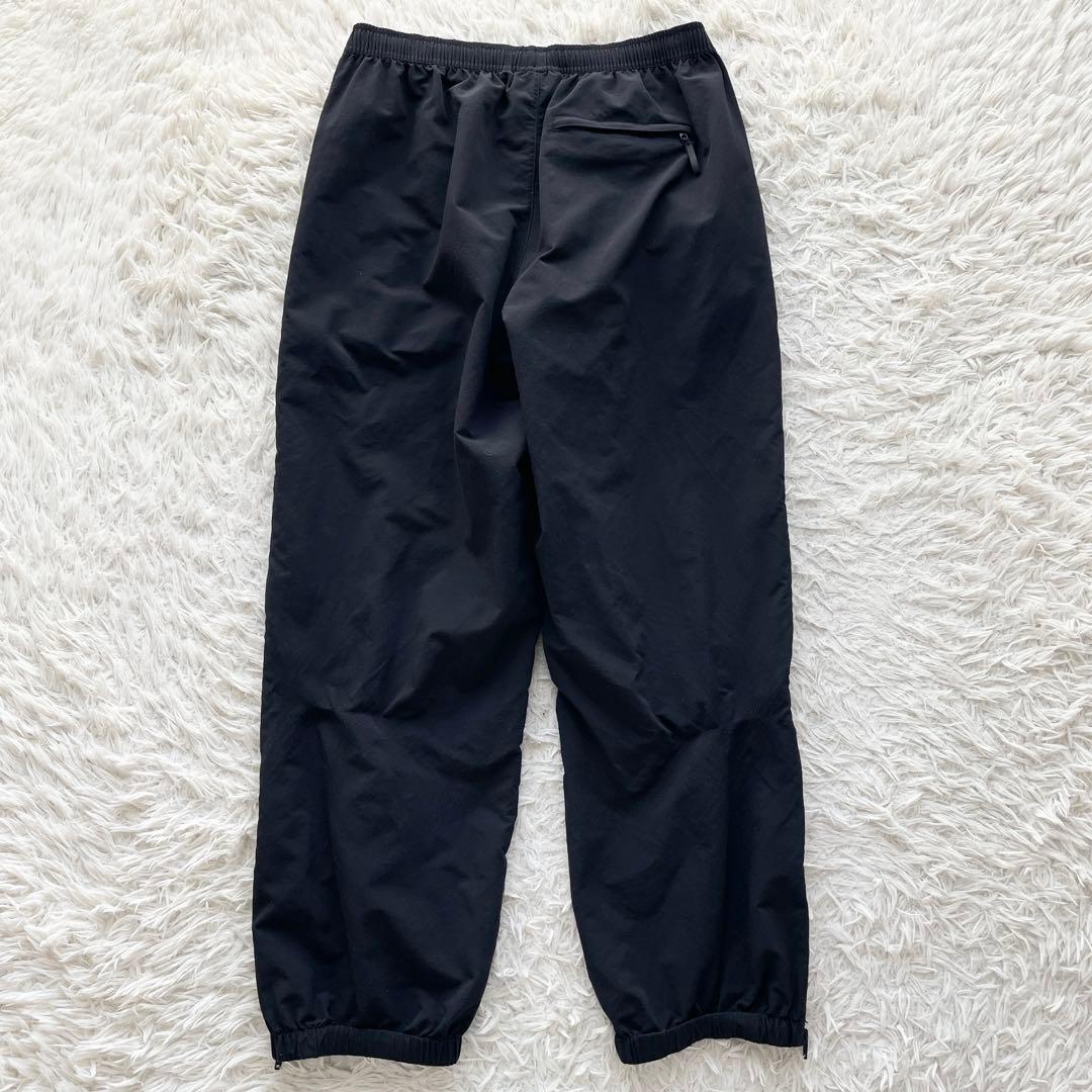 Supreme Warm Up Pant ロゴ刺繍 ナイロンパンツ ブラック