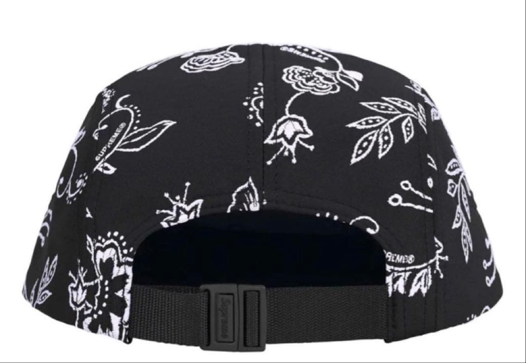 帽子 Supreme Floral Jacquard Camp Cap \"Black\"