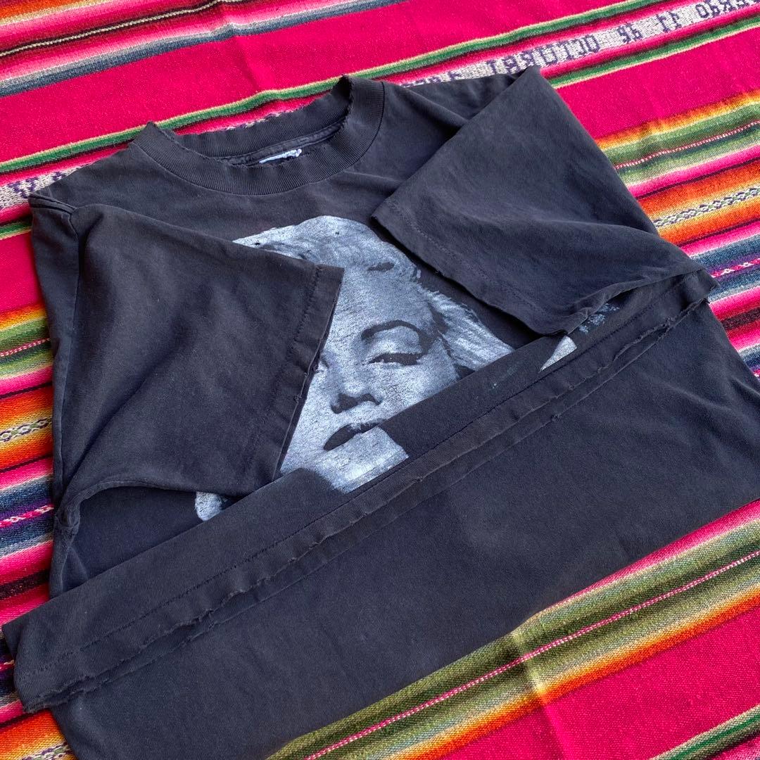 90s マリリン・モンロー Tシャツ ブラック XL