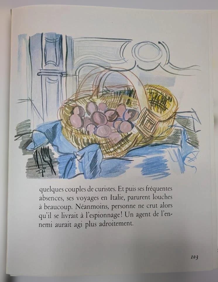 ★ラウル・デュフィ 挿画本 ポートフォリオ★挿画 24点＋スイート★1956年★