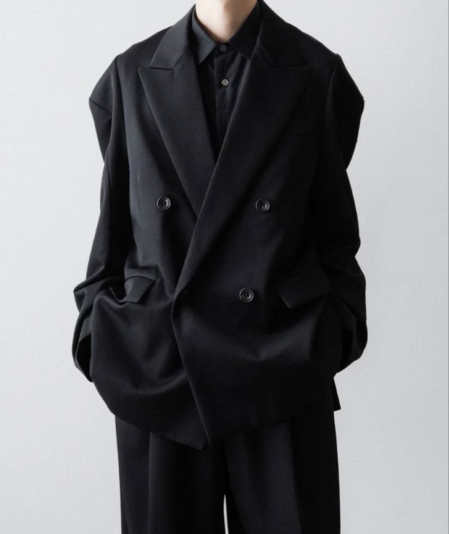 stein シュタイン DEFORMED SHOULDER JACKET 黒 S