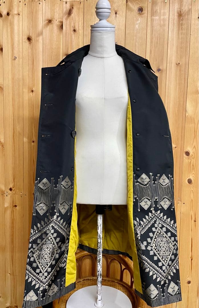 K*u様 美品！ETRO Milano エトロ 中綿あり トレンチコート 黒 ★