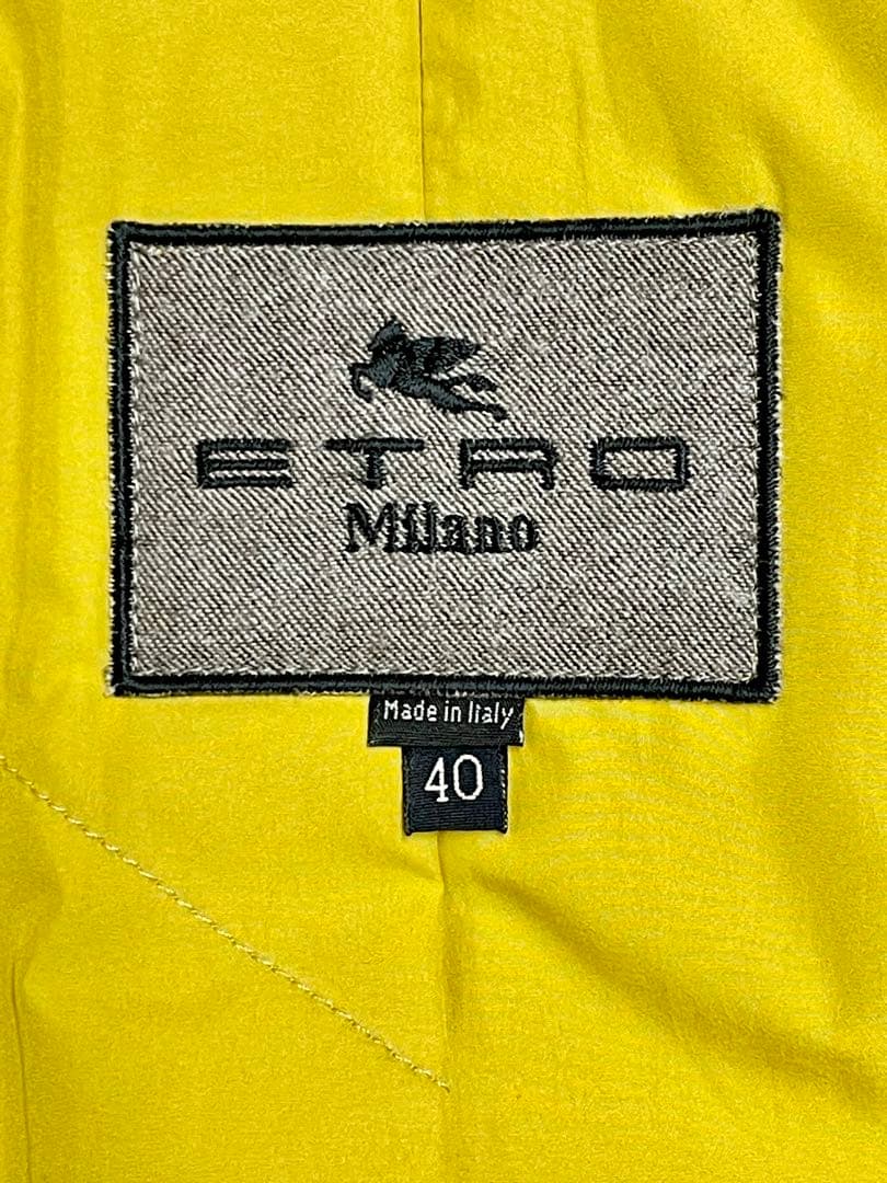 K*u様 美品！ETRO Milano エトロ 中綿あり トレンチコート 黒 ★